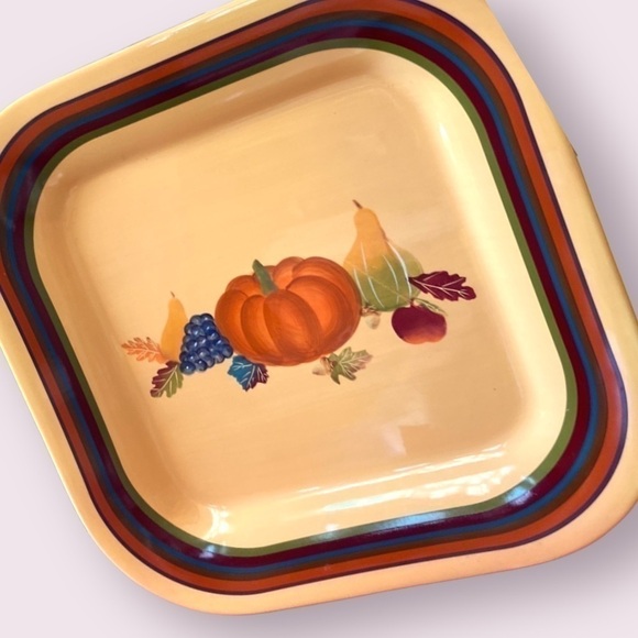 Harvest Autumn Square Platter - Picture 1 of 7